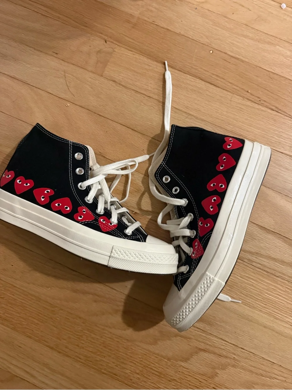 Kids' Black Chuck 70 High 'Multi Heart' Sneakers